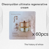 The history of whoo cheonyuldan ultimate regenerative cream 1ml x 60pcs