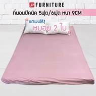 Picnic Mattress 5 Feet/6 Feet Striped Pattern-Plain Color Thickness 9CM/Free 2 Pillows