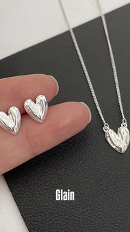 Glain - Mealted Heart (Sterling Silver 925)