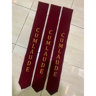 One row of cumlaude sash