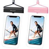 IP68 Waterproof Phone Case Universal 7.2 Inch Full Coverage Transparent TPU PC Dustproof Bag
