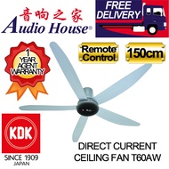 KDK 150CM DIRECT MOTOR CEILING FAN T60AW WITH REMOTE CONTROL