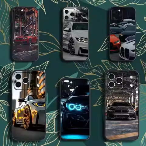 B-E90 F30 G20 X5 X6 X7 car Phone Case For iPhone 17,16,15,14,13,12,Pro,Max,Plus,E,SE4,Air,Mini Black