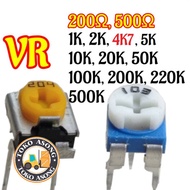 VR 1k 2k 5k 10k 50k 100k 200k 220k 200 500 ohm variable resistor VR