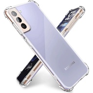 For Samsung Galaxy S21 Ultra S20 Plus S20 Fe Note 8 9 10 20 S8 S9 S10 Plus Casing Transparent TPU Shockproof Case Phone Case Full Protection Back Anti-fall Back Cover
