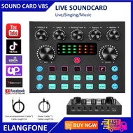 Soundcard V8S Sound Card V8s Bluetooth Live Mixer Audio USB External Sound card Broadcast Microphone V8S