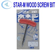 [READY STOCK] STAR-M WOOD SCREW BIT 6MM