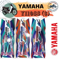 YAMAHA Y110SS Y110 SS YCLS (3) Stripe Stiker Sticker Y110 SS1 Y 110 YAMAHASS BODY COVERSET COVER SET