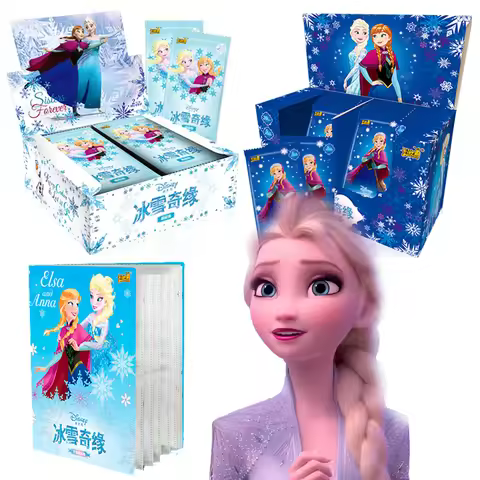 KAYOU Disney Frozen Anime Games of Cards Toys Party Boxes Paper Games Playing Kids Album Collection 