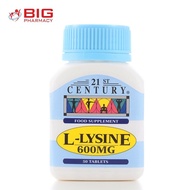 21st Century L-Lysine (600mg x 50's)