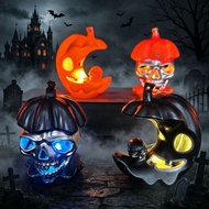 Halloween LED Colorful Night Light Pumpkin Light Candle Light KTV Skull Atmosphere Decoration Hallow