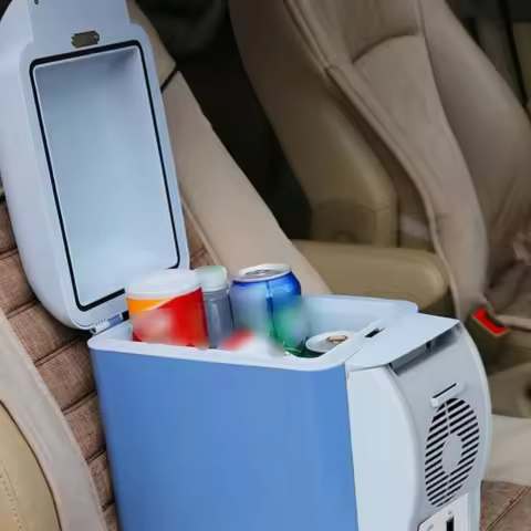 7.5L Mini Fridge 12V/220V Dual Voltage Mini Fridge Portable Refrigerator Compact Size Small Applianc