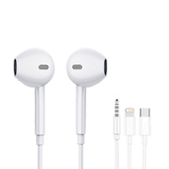 Original Wired Earphones For iPhone 16/15/14/13/12/11 Pro Max 7/8Plus XR/XS/X iPad In-Ear Earbuds Li