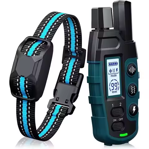 Dog Training Collar 3300Ft Remote Rechargeable & Waterproof E-Collar with Shock/Vibration/Beep 3 Mod