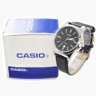นาฬิกาข้อมือcasio สายหนังสีน้ำตาล/ดำ มีวันที่ นาฬิกาcasioผู้หญิงและผู้ชาย นาฬิกาคู่รัก คาสิโอ้สายหนั