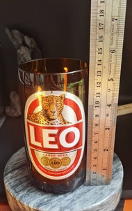 แก้วตัดจากขวด ลีโอ LEO แก้วคลาสิก แก้วเบียร์ แก้วน้ำ แก้วDIY