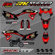 KLX BF, G, SE Striping Sticker - KLX BF, G, SE RK-16 Motorcycle Variation Striping Sticker