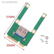 ❀❡❉  Mini PCI-E to USB3.0 Expansion Card Laptop Converter Riser Card Adapter W/Screw Fittings