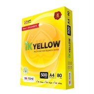 A4 PAPER IK YELLOW 500'S 80GSM