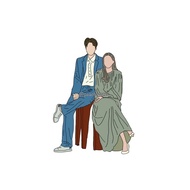 FACELESS DIGITAL POTRAIT (per person)/ potret gambar tanpa muka/lukisan digital/custom wallpaper