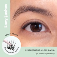 Everyday Featherlight (Clear Band) Lazy Lashes (Press-On Lash Clusters)
