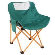 Folding Camping Chair Portable Moon Chair with Carrying Bag Low Back Chair Supports Up To 286LBS for