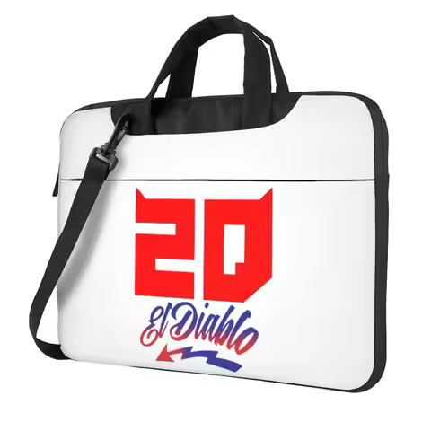 Fabio Quartararo 20 Crossbody Laptop Bag Case Computer Bag Resistant Protective Notebook Pouch for M