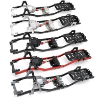 FOR 1/10 JEEP WRANGLER BODY SHELL RC AXIAL SCX10 METAL CHASSIS FRAME 313MM WHEELBASE WITH FRONT GEAR