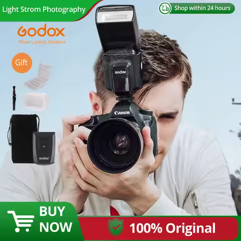 Godox TT520 II Flash TT520II with Build-in 433MHz Wireless Signal + Transmitter Kit for Canon Nikon 