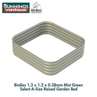 Bunnings Birdies #0135172 1.3 x 1.2 x 0.38m Mist Green Select-A-Size Raised Garden Bed