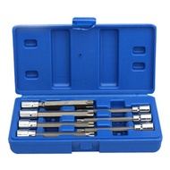 (LTUJH) 7Pcs/Set 3/8 Inch Socket Tool Set Drive Extra Long Torx Star Bit Sockets Set T25 T30 T40 T45