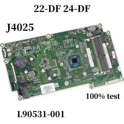 L90531-001 L73806-003 L90531-601 DAN14BMB6E0 CPU:J4025 DDR4 N14 Mainboard For HP 22-DF 24-DF AIO Mot