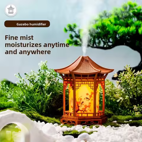 Chinese-Style Pavilion Mist Humidifier, USB-Powered Humidifier, Home Decor, USB Aromatherapy Diffuse