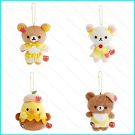 HK1 San-X Rilakkuma Korilakkuma Kiiroitori Chairoikoguma Honey Apple Plushie Keychain Cute Bag Charm