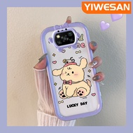 YIWESAN เคสสำหรับ Xiaomi POCO X3 Poco X3 NFC Poco Pro X3น่ารักลูกสุนัขซิลิโคนนิ่มป้องกันเลนส์หลายสีสาวน่ารักเคสมือถือทนต่อการตกหล่นและรอยขีดข่วน
