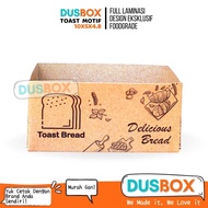 Motif Toast Tray / Toast Tray Box Toast / Toast Box / Toast Box / Toast Cardboard / Toast Bread Pack