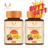 LIVNEST Living Vitamin C Is A Source Of 30 Capsules Per Bottle [1 Bottle/2 Bottles]