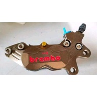 CALIPER BREMBO FRONT 4 POT P4 UNIVERSAL SIAP DISC PAD READY STOCK