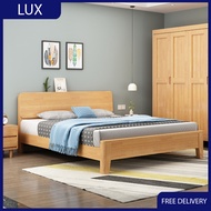 VLAD VINCENT King Size Queen Size with Storage Wooden Bed Frame