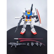Assembled HG 1/144 Gundam RX-78-2 GTO with Panel Line or with Water Decal (Siap Pasang Model)