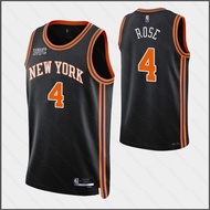 HQ5 New York Knicks NBA Jersey No.4 Derrick Rose Retro Classic Jersey Sports Vest Commemorative Edit