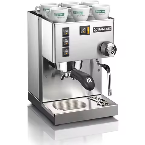Rancilio Silvia Espresso Machinet,0.3 liters, with Iron Frame and Stainless Steel Side Panels, 11.4 