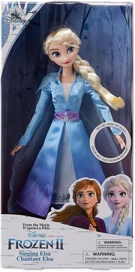 【魔雪奇緣】Disney Frozen Singing Elsa |  30cm | Princess Doll 迪士尼公主 | 唱歌公仔 | DIY | 平行進口