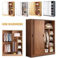 POP  and Upgraded HDB KKLL9 Thickened POP  model sliding door solid wood wardrobe Multi-functional c
