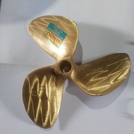 3 leaf brass propeller D-11 / D-10 fishing boat propeller D3 no. 11