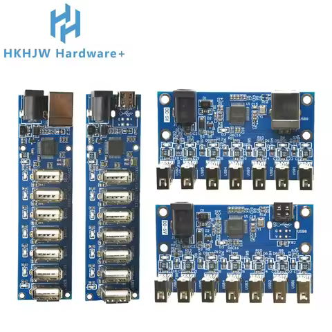 FE2.1 Based USB 2.0 7 Port Hub Splitter – Compact 1-to-7 Expansion Module for PCs and Embedded Syste