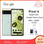 Google Pixel 6 Unlocked US Version Single Sim + eSIM 5G Mobile Phone Google Tensor (5nm) 4614 mAh 8GB + 128GB NFC Original