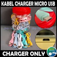 Kabel Charger Micro USB Untuk HP INFINIX HOT 12i 11 10 9 8 7 10S PLAY SMART 7 3 4 5 6 HD NFC PRO RAM 2 3 4 6 8 GB 4G 5G INFINIK Cable Carger Casan Cas Ces Biasa Panjang 1 Meter Charger Saja Tidak Bisa Transfer Data