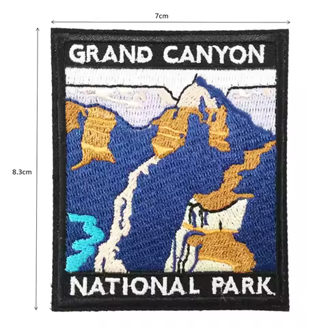 custom iron on embroidery patch Grand Canyon National Park Embroidered badge woven DIY Customized lo