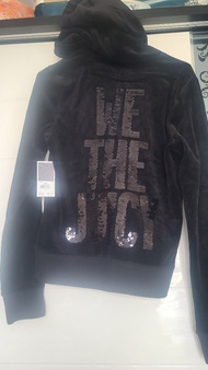 Juicy Couture 黑色天鵝絨運動套裝